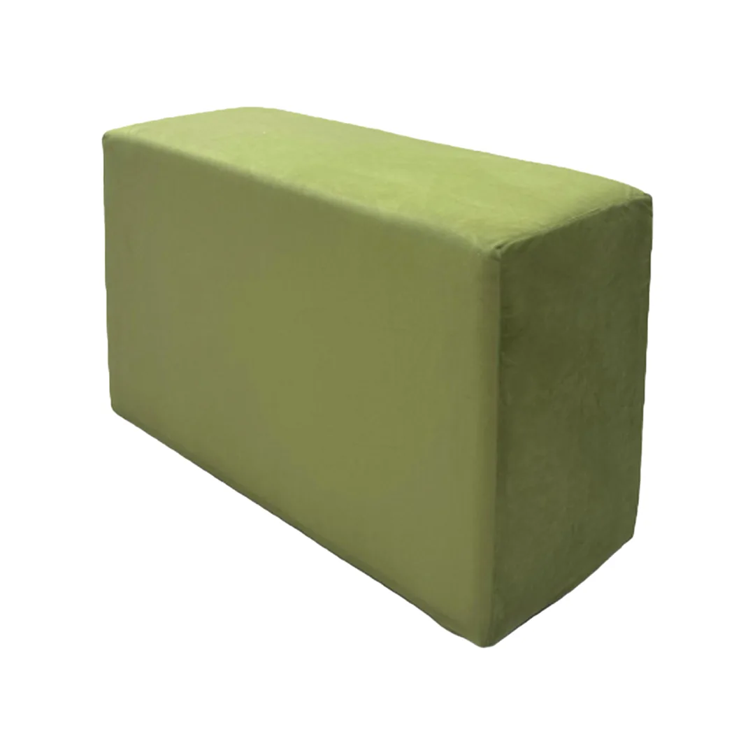F-OT109-SG Endless Lounge Ottoman Type I in sage green velvet