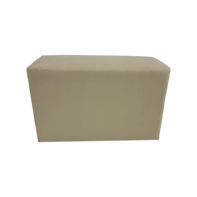 F-OT109-TF Endless Lounge Ottoman Type I in toffee velvet