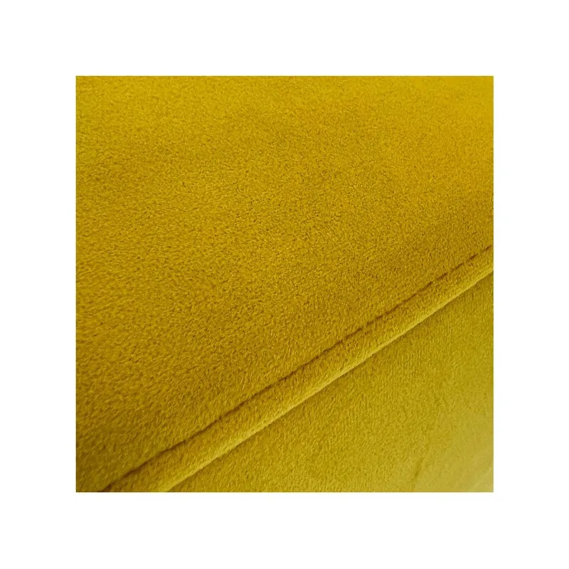 F-OT109-YL Endless Lounge Ottoman Type I in yellow velvet