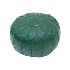 Moroccan Pouffe - Emerald Green F-PF101-EG