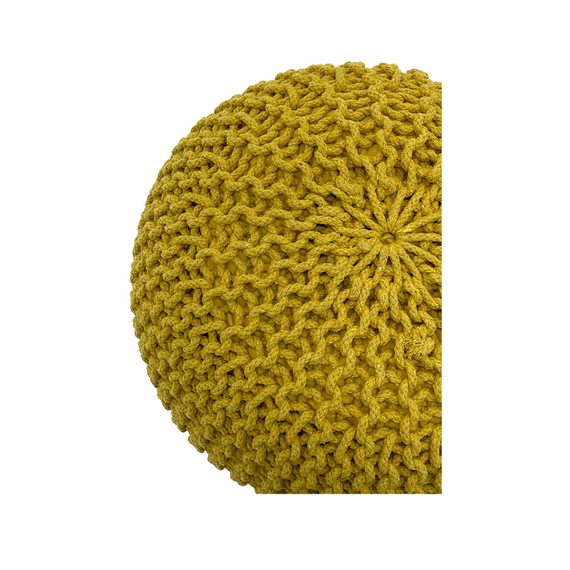 F-PF103-YL Blaine yellow pouffe 