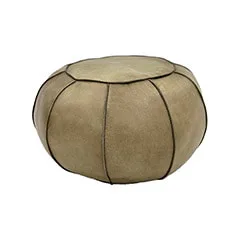 Perry Pouffe - Light Tan F-PF115-LT