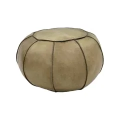 Perry Pouffe - Light Tan F-PT115-LT