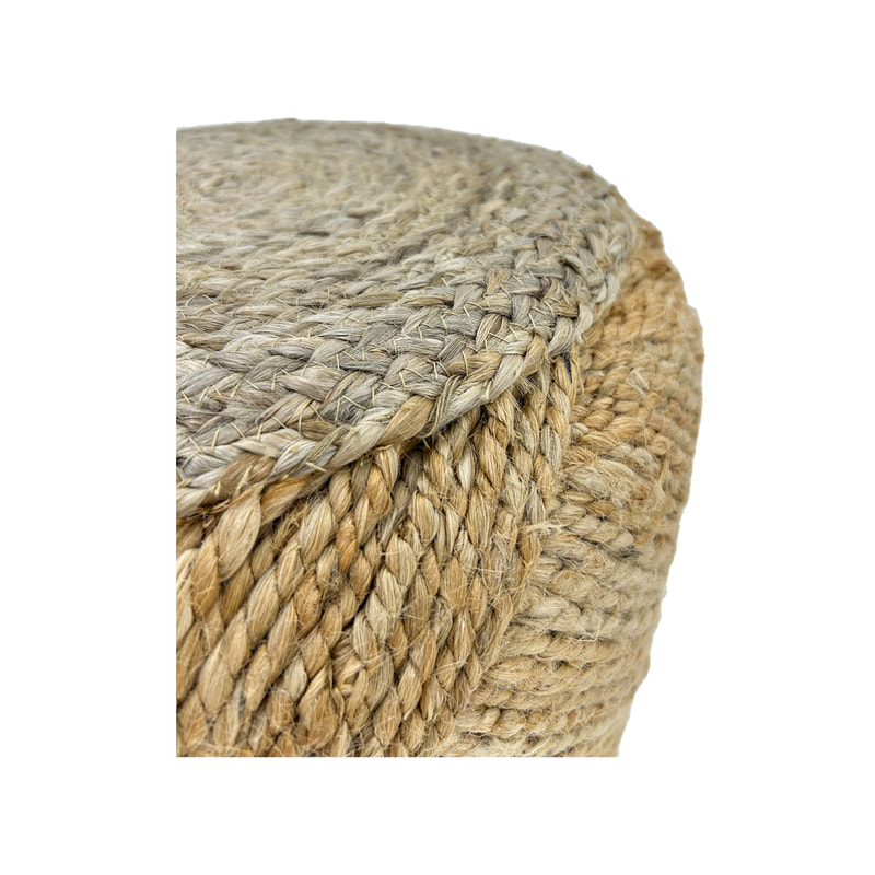 F-PF121-NT Bondi pouffe in natural jute