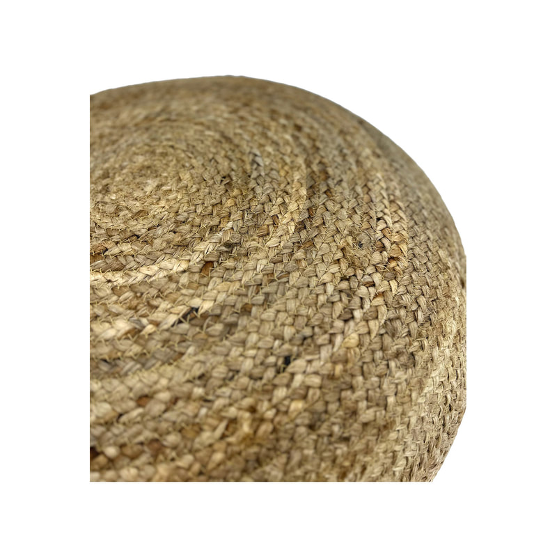 F-PF126-NT Ana handmade pouffe in natural jute 