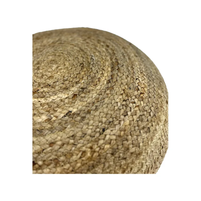F-PF126-NT Ana handmade pouffe in natural jute 