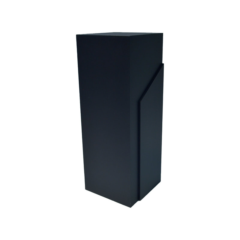 F-PN110-BL Type 10 Plinth in black paint with side panel