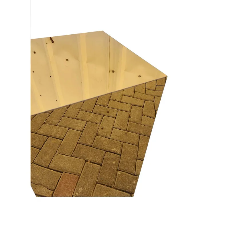 F-PN120-GD Type 17 Plinth in gold mirror