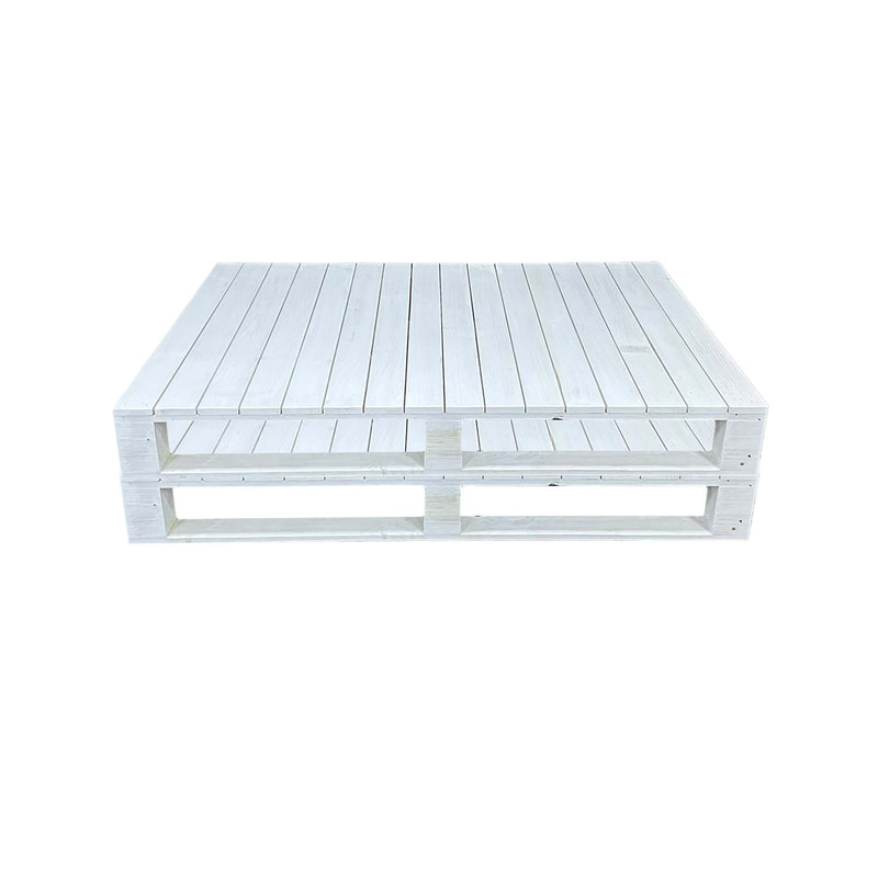 F-PP102-WH Type 2 Pallet table in white paint finish