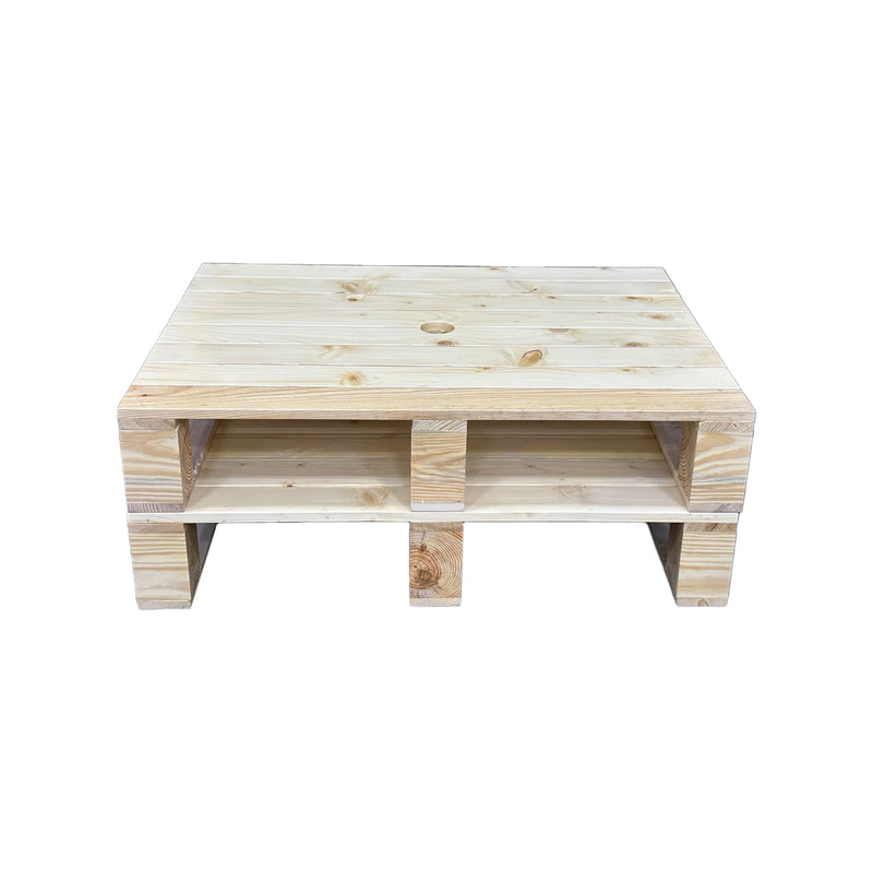 F-PP103-LW Type 3 Pallet table in light wood finish