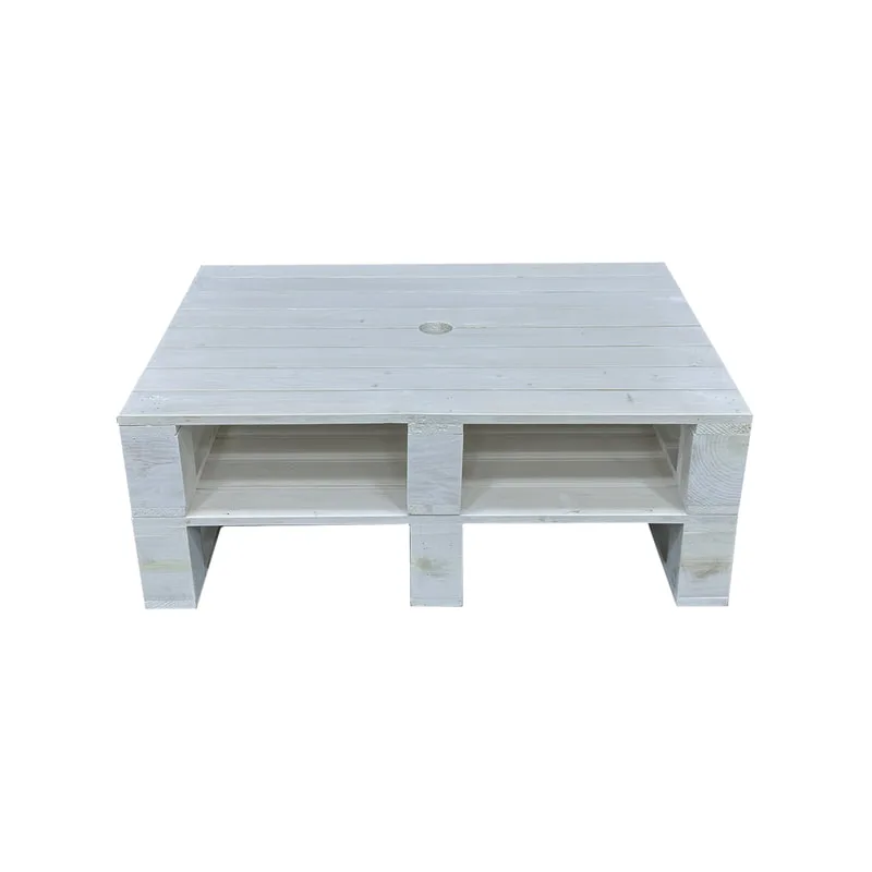 F-PP103-WH Type 3 Pallet table in white paint finish
