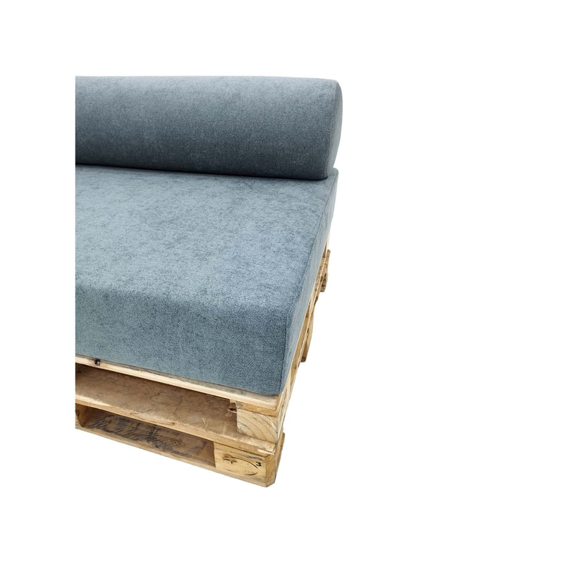 F-PP301-DG Type 1 Pallet sofa with dark grey cushion