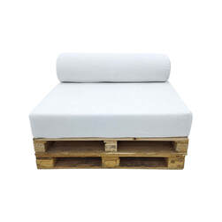 Type 1 Pallet sofa with off-white cushion