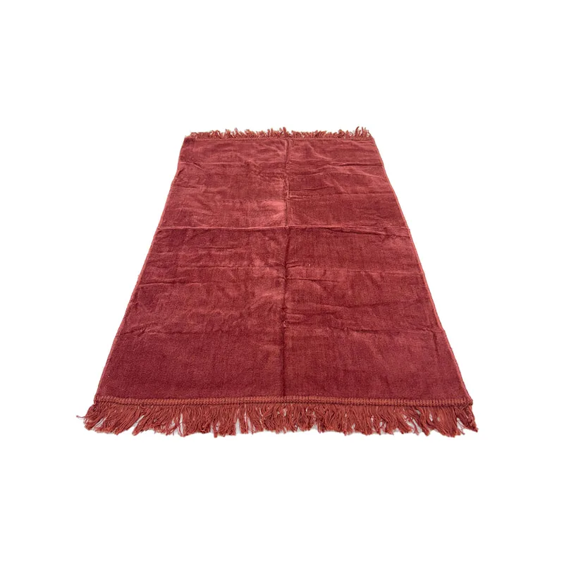 F-PR113-PI Blissful prayer mat in pink suede fabric