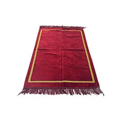 Noor Prayer Mat - Red + Gold  F-PR115-RG
