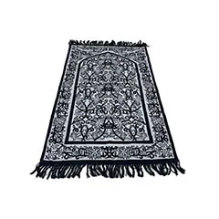 Rubab Prayer Mat - Black + White  F-PR117-BW