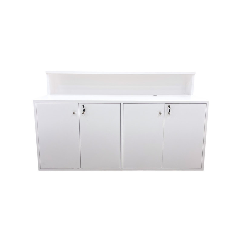 F-RC101-WH Type 1 reception counter in white paint finish