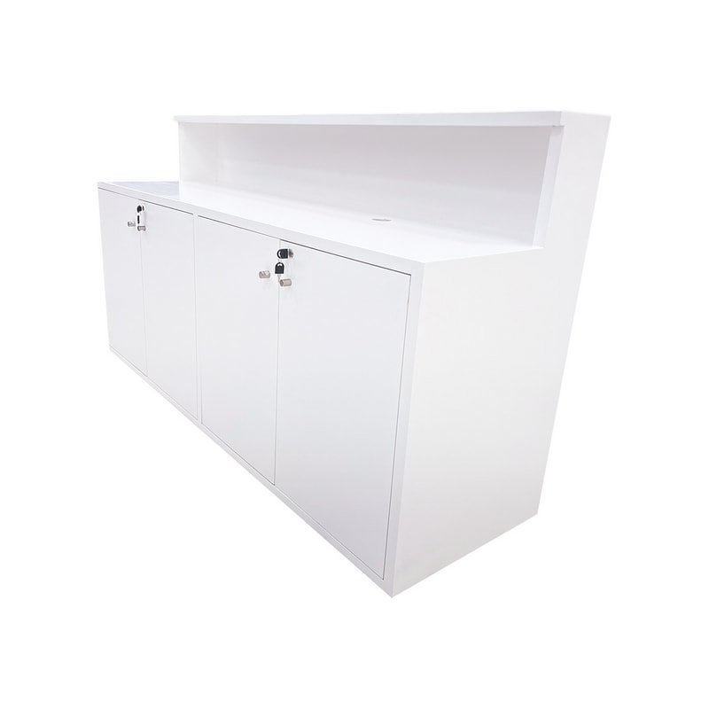 F-RC101-WH Type 1 reception counter in white paint finish