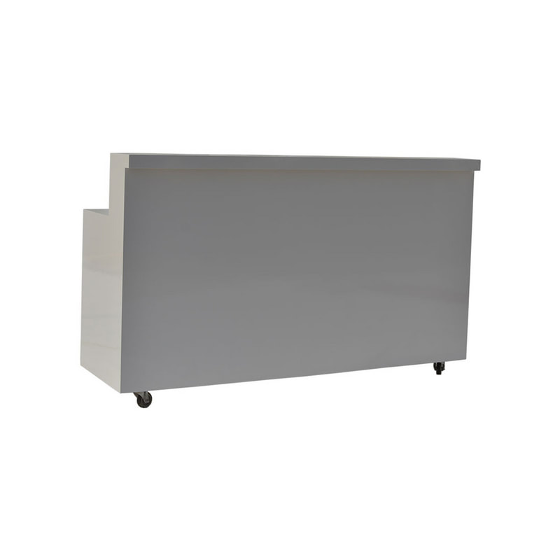 F-RC102-WH Type 2 reception counter in white paint finish 
