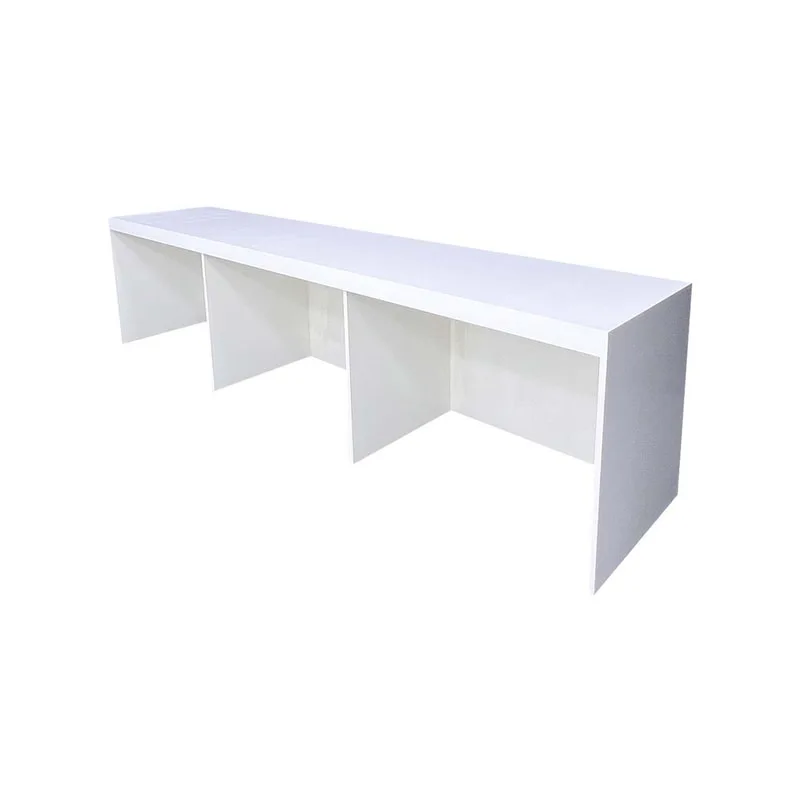 F-RC103-WH Type 3 reception counter in white paint finish