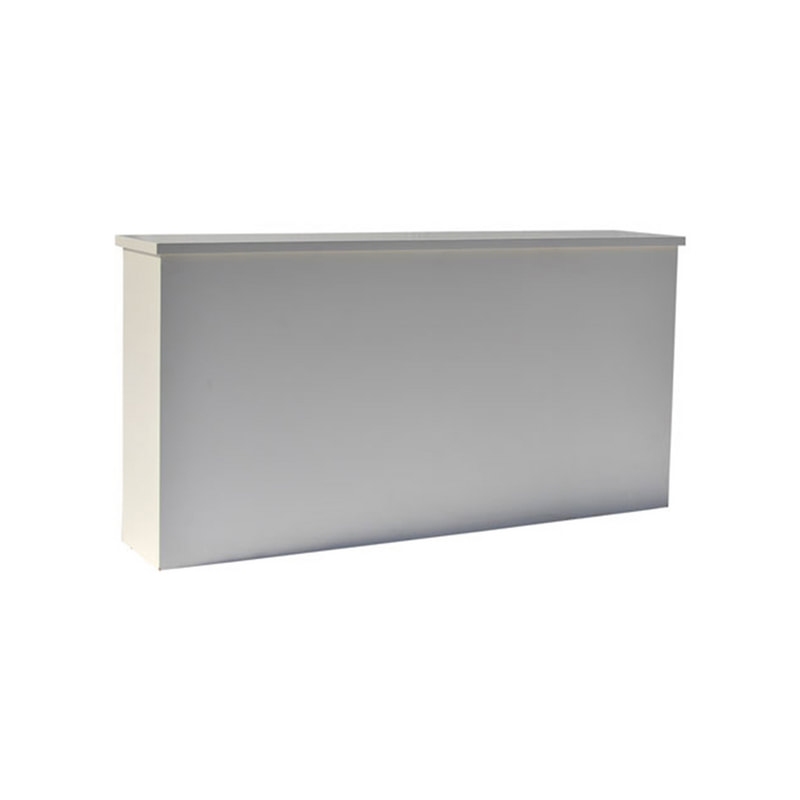 F-RC104-WH Type 4 reception counter in white with lockable cabinets