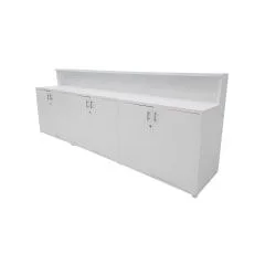 Reception Counter - Type 5 - White F-RC105-WH