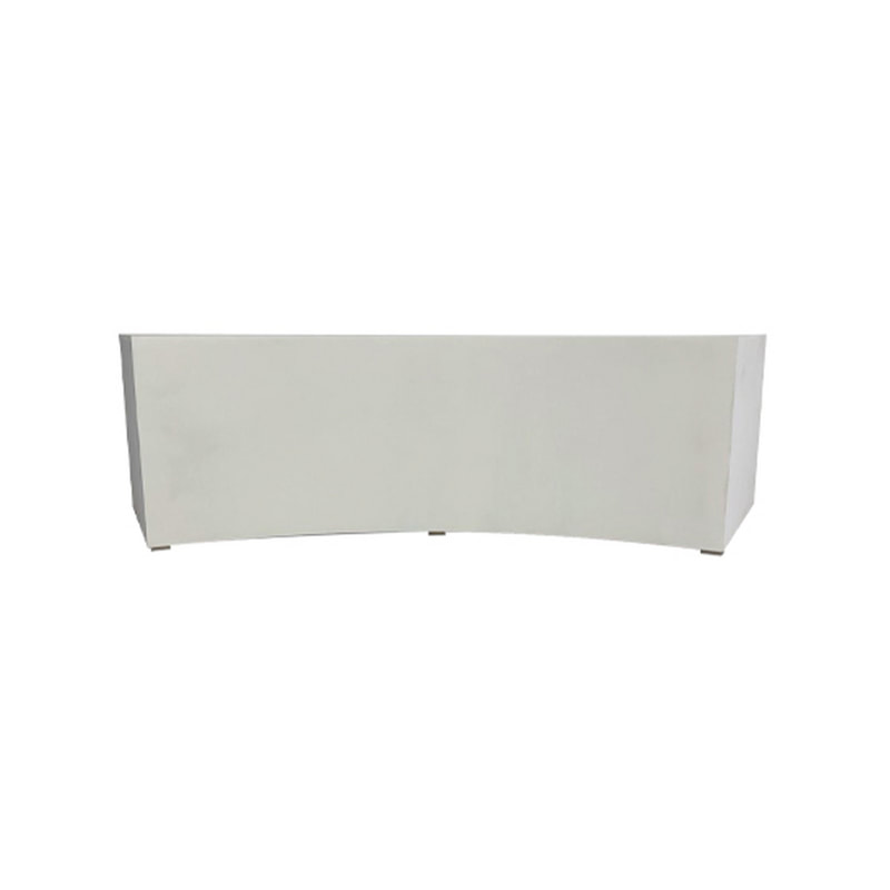 F-RC107-WH Type 7 reception counter in white with a closed back