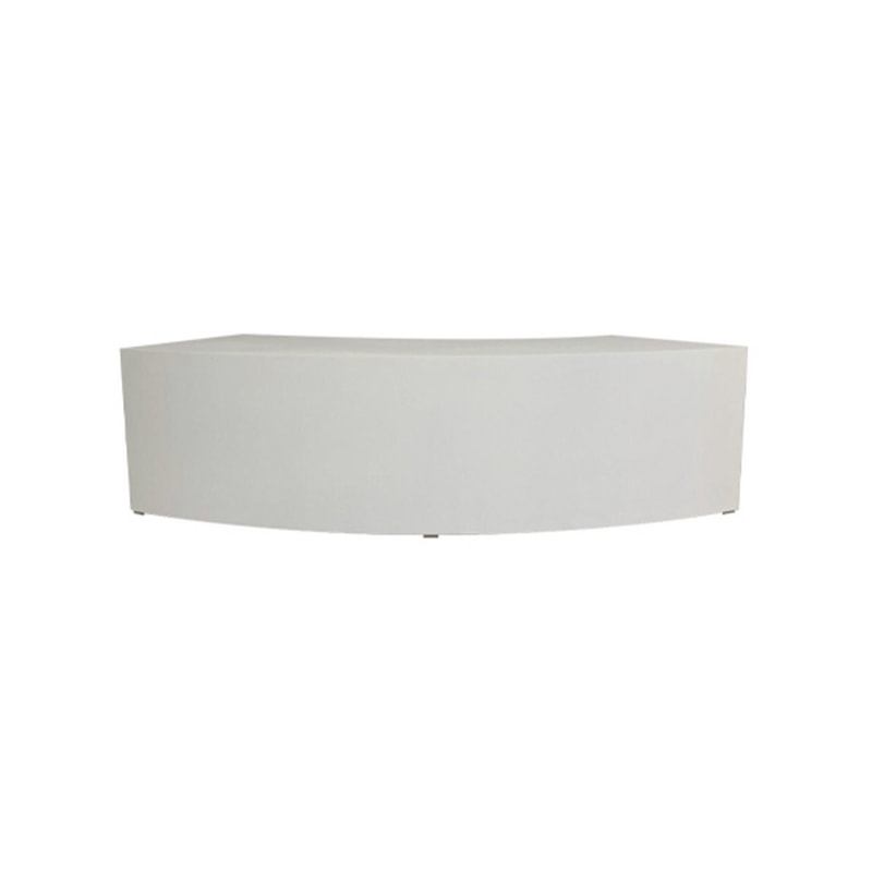 F-RC107-WH Type 7 reception counter in white with a closed back