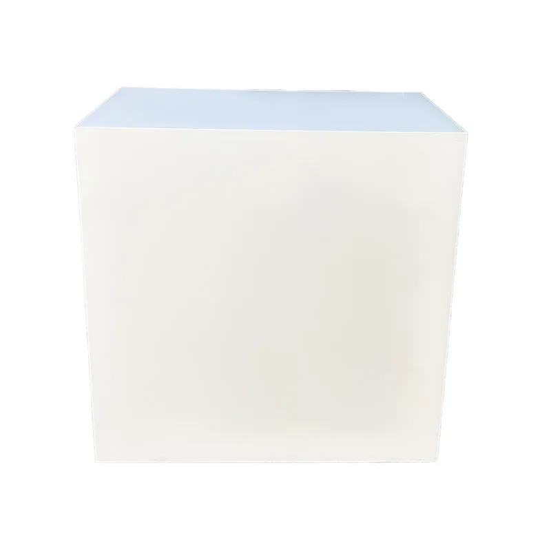 F-RC108-WH Type 8 reception counter in white with storage shelves