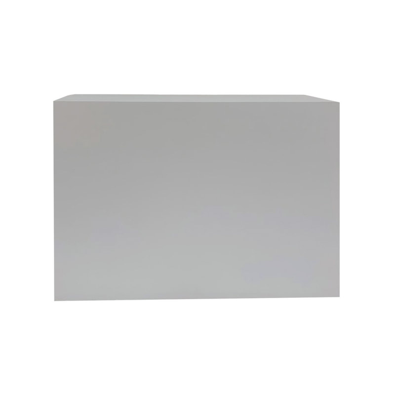 F-RC110-WH Type 10 reception counter in white with cabinets