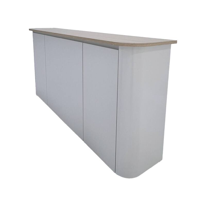 F-RC111-CR Type 11 reception counter in cream with front cabinets