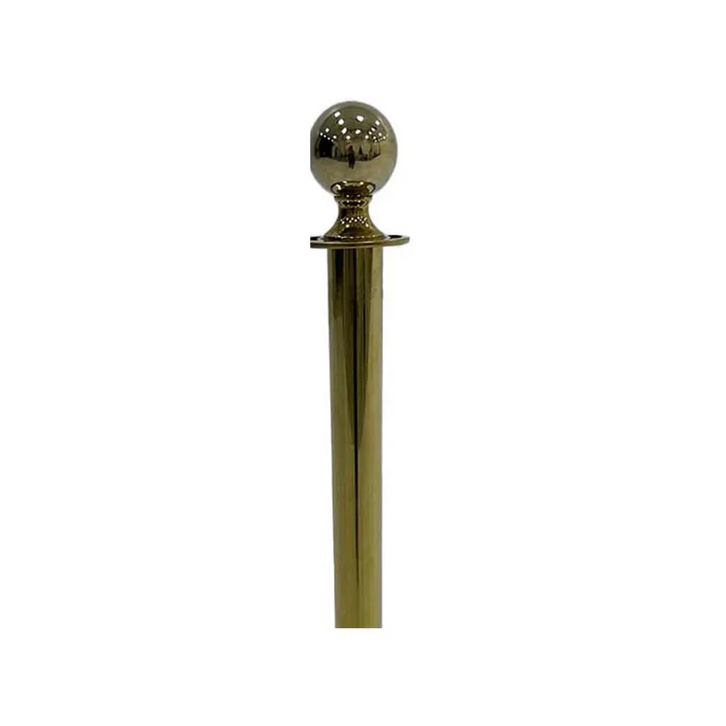F-RP101-GD Gold metal stanchion post (excluding rope)