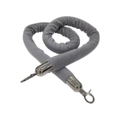 Velvet Rope - Light Grey / Silver F-RP111-LG