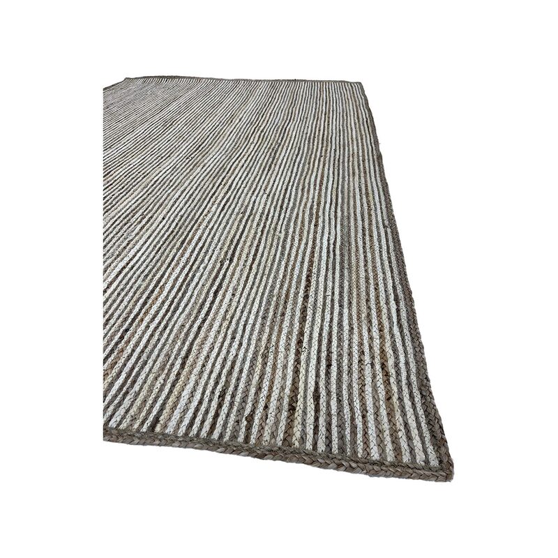 F-RU102-IV Berber rug in natural and ivory colour braided jute