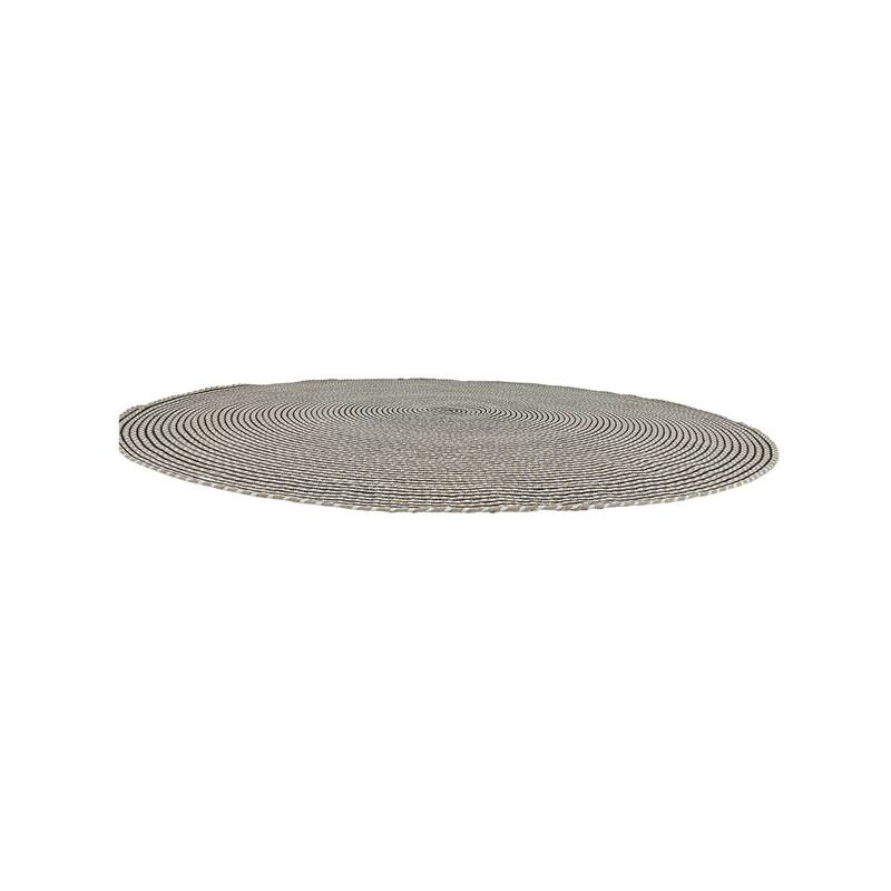 F-RU106-NB Ansa rug in natural, black and white braided cotton