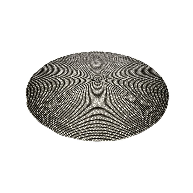 F-RU106-NB Ansa rug in natural, black and white braided cotton