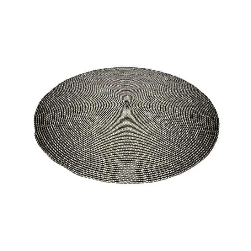 F-RU106-NB Ansa rug in natural, black and white braided cotton