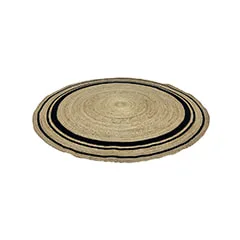 Lancaster Rug - Natural + Black F-RU107-NB