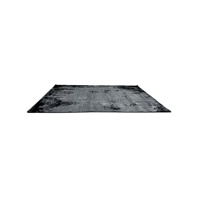 F-RU160-BW Hohman black + white patterned rug