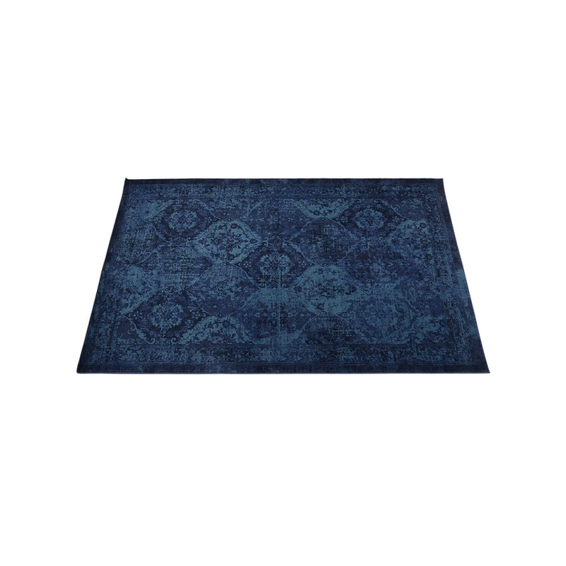 F-RU162-MB Sole midnight blue patterned rug
