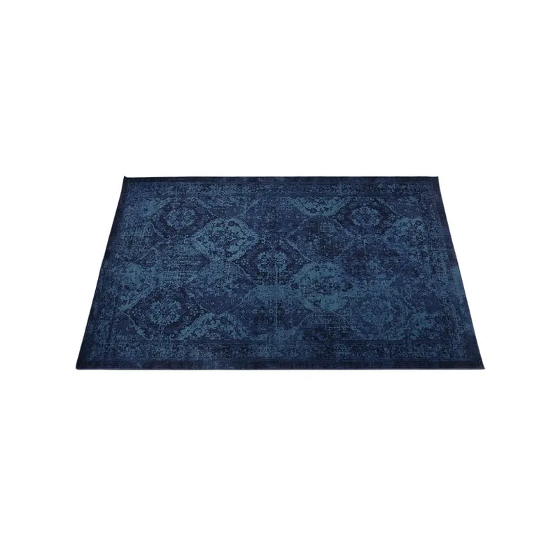 F-RU162-MB Sole midnight blue patterned rug