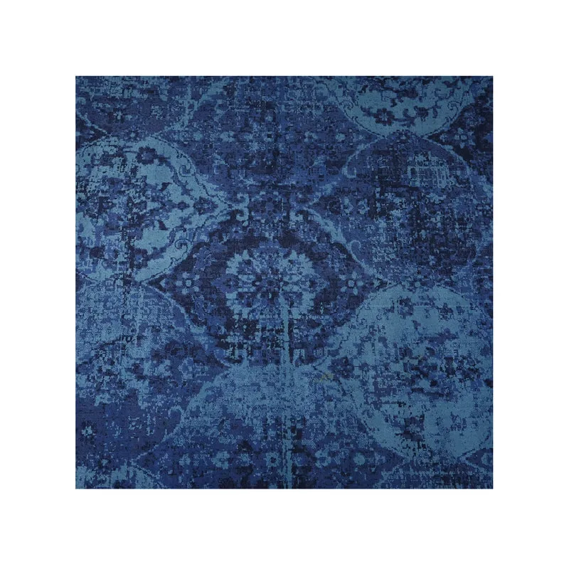 F-RU162-MB Sole midnight blue patterned rug