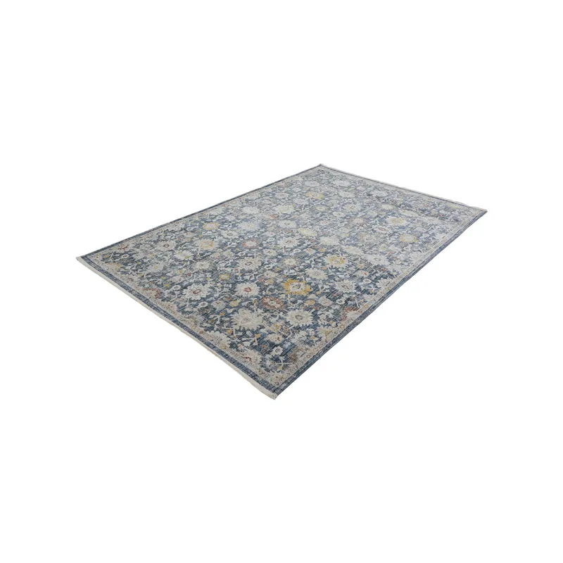 F-RU164-MC Chenille multi-coloured patterned rug