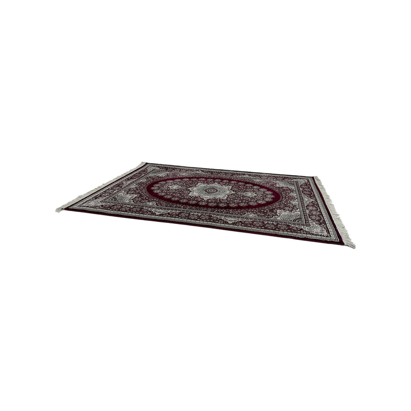 F-RU181-DR Jawaher rug in red with arabic pattern