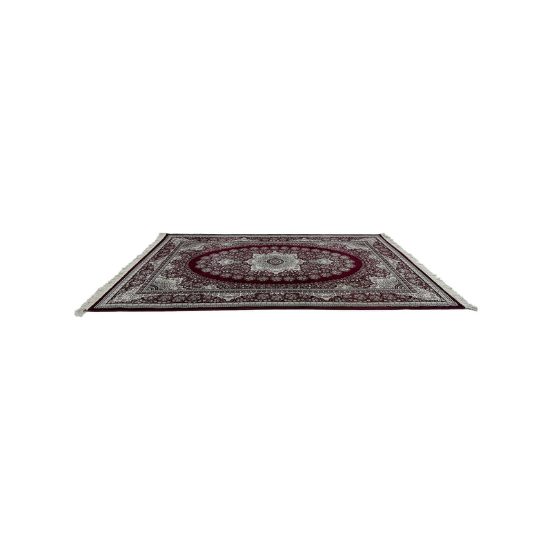 F-RU181-DR Jawaher rug in red with arabic pattern