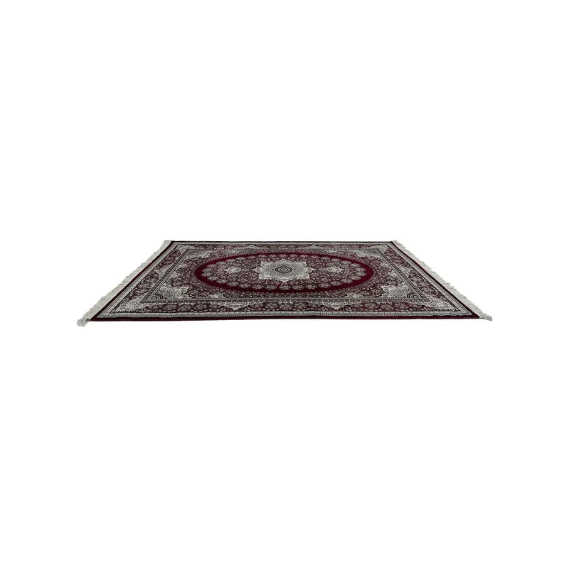 F-RU181-DR Jawaher rug in red with arabic pattern