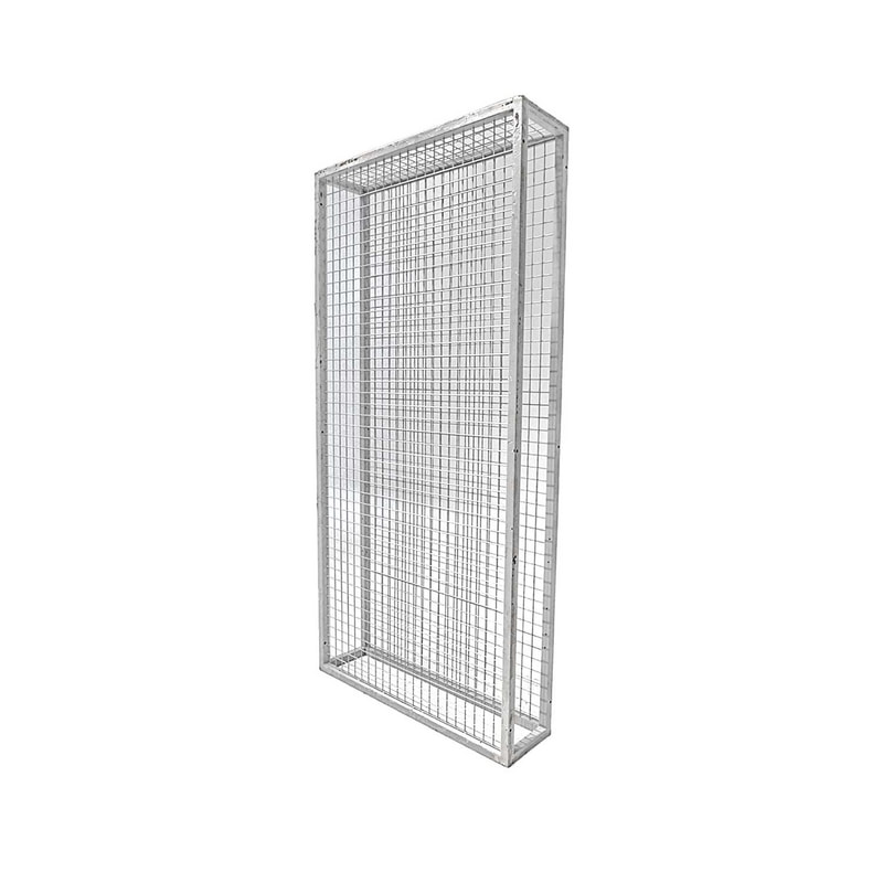 F-SG107-WH Type 7 signage in silver mesh openable from one side