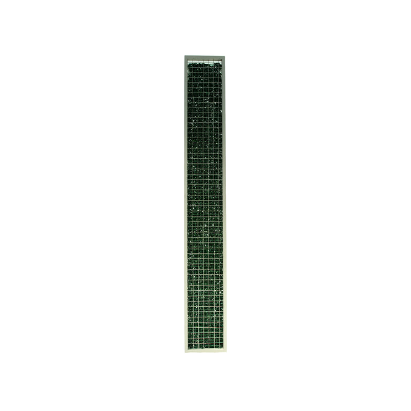 F-SG112-SI Type 12 signage in silver metal frame with artificial greenery