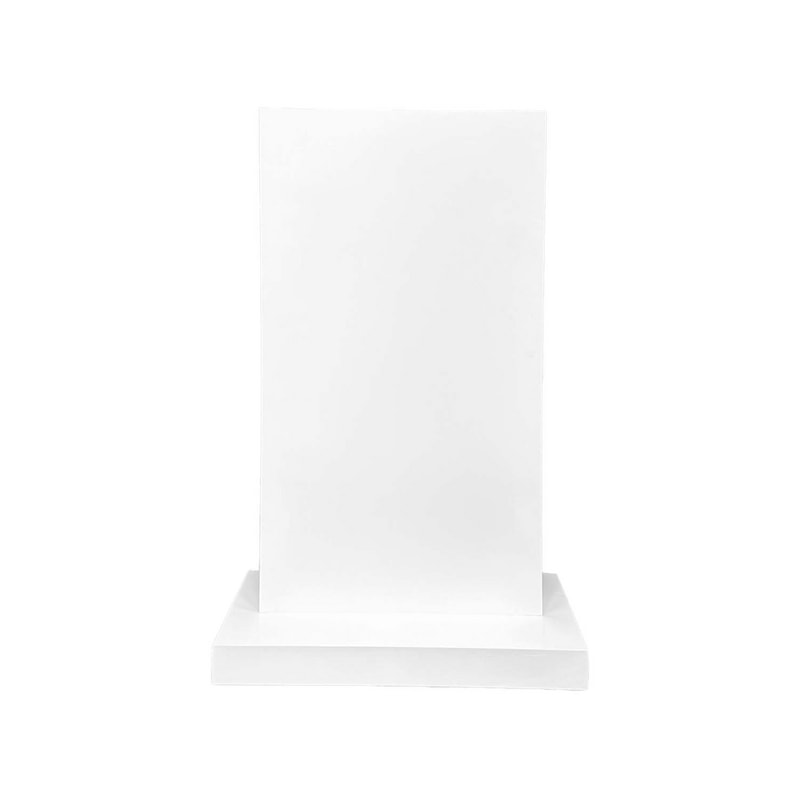 F-SG116-WH Type 16 signage in white paint finish with a small base 