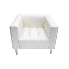 Murphy Single Sofa - White F-SN101-WH
